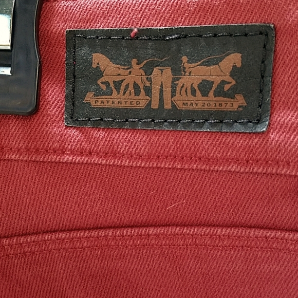 Levi's Women's Mid Rise Skinny Jeans - Brick/Rust - Picture 5 of 5
